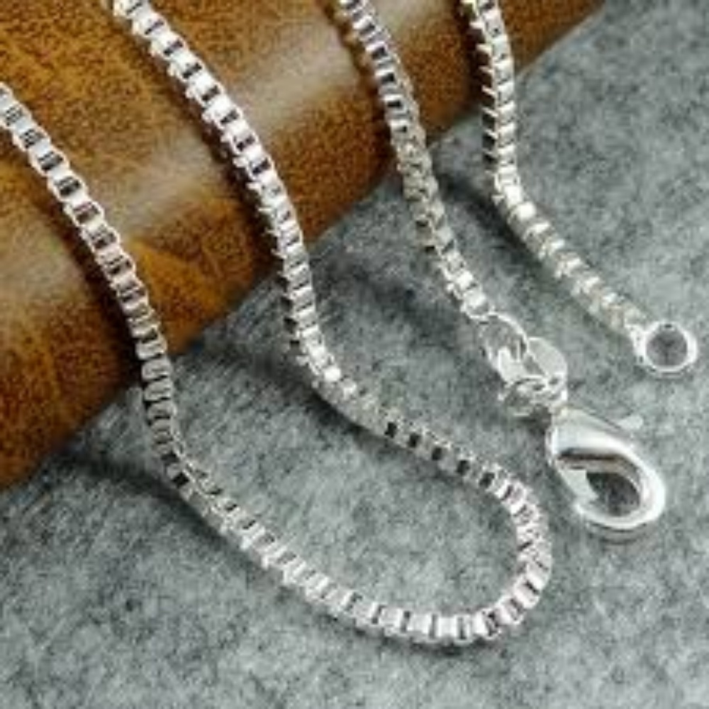 New 22" 925 Sterling Silver 1.4mm Box Chain